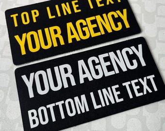 6x3in Custom Agency Patch – Reflective & Glow-in-the-Dark Military Tactical Patches, Ultra-Thin, Camouflage Fabric