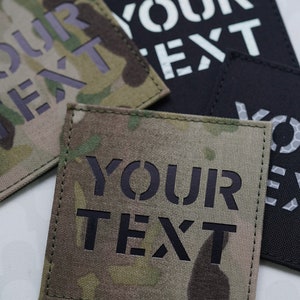 3.5X3.5in Custom Callsign patch IR patch Infrared Reflective Patches Military patches Tactical patches laser cut patch morale patch