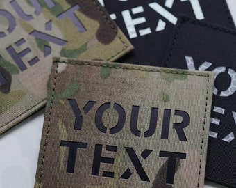 Custom Callsign IR Patch, Infrared Reflective Military Patch (3.5x3.5in)