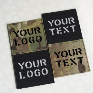 3.5X3.5in Custom Callsign patch IR patch Infrared Reflective Patches Military patches Tactical patches laser cut patch morale patch