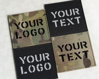 3.5X3.5in Custom Callsign patch IR patch Infrared Reflective Patches Military patches Tactical patches laser cut patch morale patch
