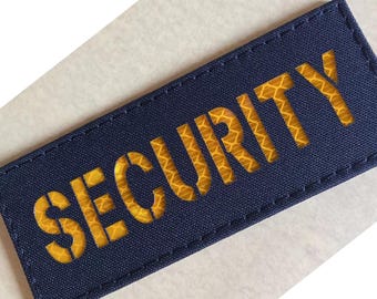 Custom Laser Cut Security Patch - IR Reflective Tactical Morale Patch