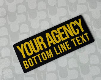 5x2in Custom Agency Patch – Reflective & Glow-in-the-Dark Military Tactical Patches, Ultra-Thin, Camouflage Fabric