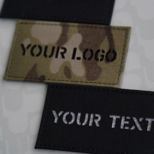 3.5X2in Custom Callsign patch IR patch Infrared Reflective Patches Military patches Tactical patches laser cut patch morale patch