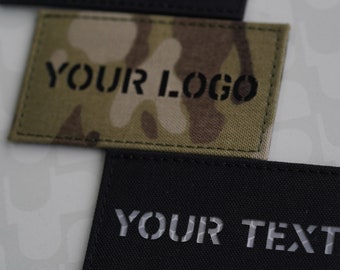 3.5X2in Custom Callsign patch IR patch Infrared Reflective Patches Military patches Tactical patches laser cut patch morale patch