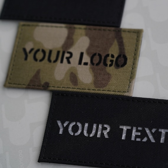 3.5X2in Custom Callsign patch IR patch Infrared Reflective Patches Military patches Tactical patches laser cut patch morale patch