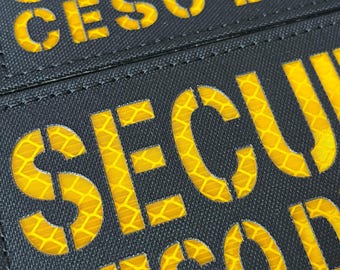 Custom Security Patch, Personalized Tactical Patch, Reflective Vest Patch, Executive Protection Identifier