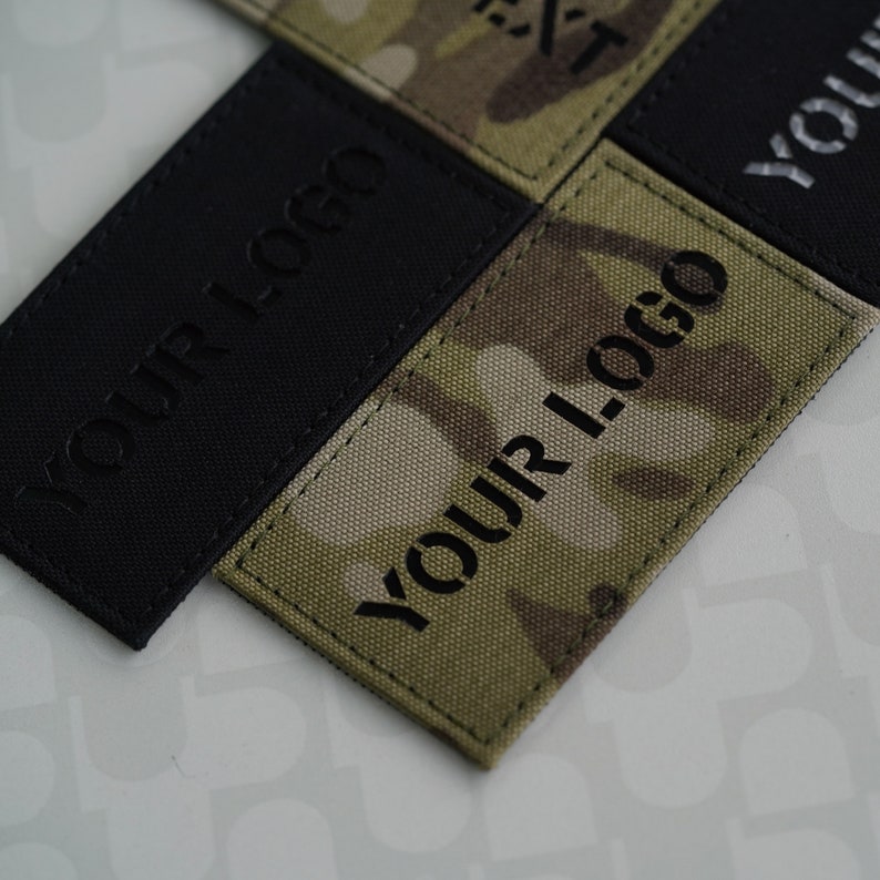 Custom USA Ameican Flag 2×3.5 You Text Lasecut Patch