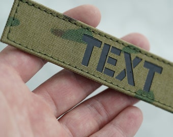 Custom Callsign IR Patch 4x1in, Military Tactical Laser Cut