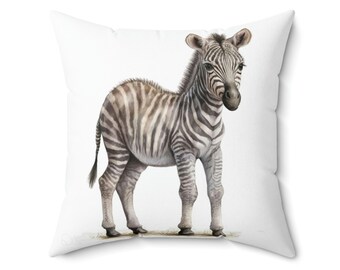 Zebra Pillow, Nursery Pillow, Zebra Throw Pillow, Kids Pillow