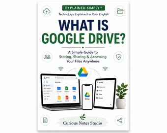 Google Drive Guide for Beginners | Cloud Storage, File Access (Digital Download)