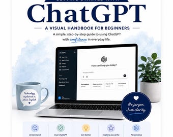 ChatGPT Visual Handbook: Easy AI Guide for Beginners (Digital PDF)