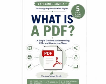 PDF Guide for Beginners | Understanding PDF Files (Digital Download)