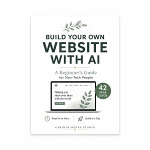 Cahier d'exercices pour la création de sites web par IA | Guide du débutant, sans programmation (PDF)
