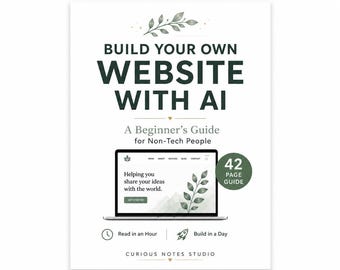 AI Website Builder Workbook | Beginner Guide, No Coding (PDF)