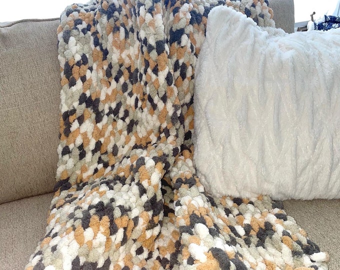 Handmade Chunky Knit Blanket