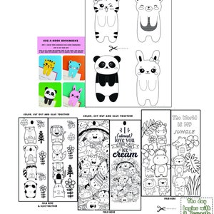 Kawaiiness Bookmark Printable Kawaii Bookmarks Birthday Girl Craft ...