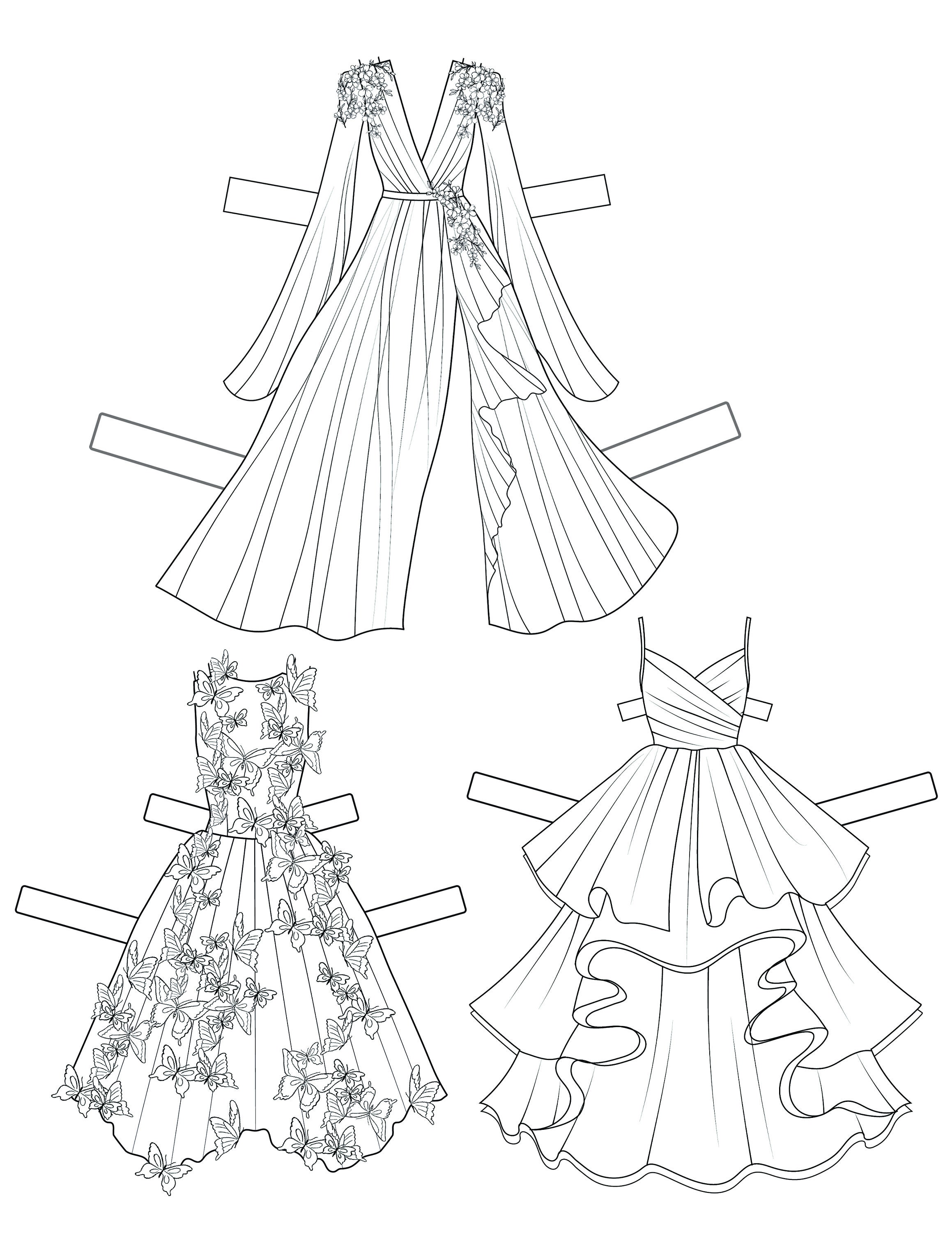 Paperdoll Drawing, Princess Paper Doll Coloring, Paperdoll Printable