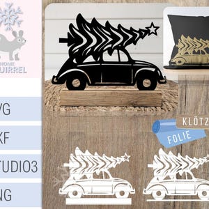 Plotterbestand laserbestand auto kerstboom ster kerstblokken plotter sier kerstversiering decoratie kerstblok decoratie decor SVG