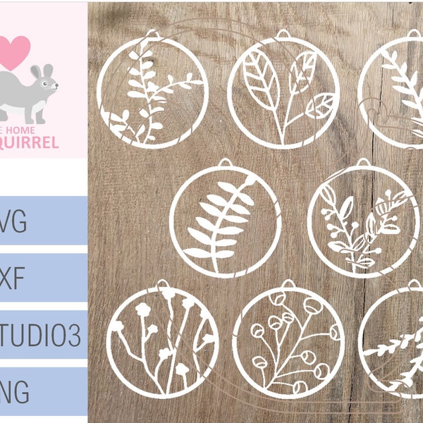 Plotter Plotterdatei Frühling Anhänger Spring SVG floral Blumen Plotter File Cricut Brother Ostern Silhouette Dekoration Deko pendant tag