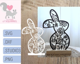 Easter SVG plotter file, bunny, spring, blocks, papercut, Easter bunny, plotter file, Cricut, Cameo, Brother, Silhouette, Easter, Easter decoration, decor