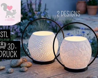 3D-printbestand STL: lantaarn, theelichthouder, handvat, kaarsglas, bloemen, stippen, lantaarn, zomer, lente, tafeldecoratie, decoratie, cadeau, tuindecoratie