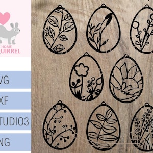 Huevos de Pascua filigrana silueta plotter plantillas de archivos svg Pascua plotter deco archivo de corte decoración de Pascua colgante papercut archivo cricut de Pascua png