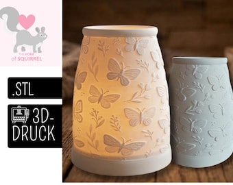 3D-printbestand (STL-bestand) voor een basis voor lantaarns, vlinders, bloemen, filigraan bloemmotieven, kaarsenhouders, theelichthouders, vazen, terrasdecoratie en theelichtjes.