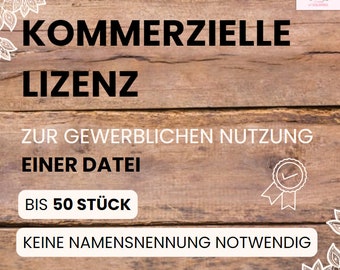 Kommerzielle Lizenz 50 für eine Datei aus dem Shop von TheHomeofSquirrel