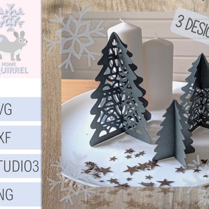 3D Tannenbaum Weihnachtsbaum Plotterdatei SVG Weihnachten Winter Papercut Weihnachtsdeko Plotter Cricut Brother Silhouette png Deko ornament