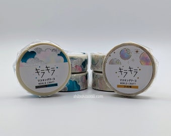 World Craft Kawaii Kira Kira Bubbles and Cotton Candy Metallic Washi Tape