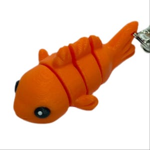 Goldfish - &quot;Flexi-Pet&quot; Keychain Fidget Stress Relief Toy [3D Printed]