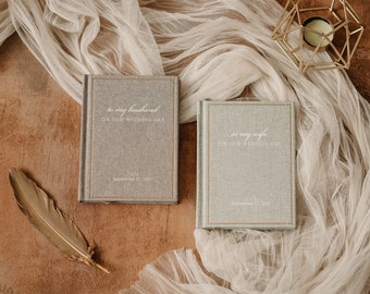 Personalisierte Hochzeitsgelübde für die Braut, Bräutigam und Hochzeitsgelübde, elegantes Notizbuch für Brautjungfern, Verlobungsgeschenk für Verliebte