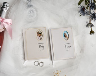 Livres de vœux personnalisés pour le marié, livrets de vœux de mariage pour couple, cadeau de fiançailles de carnet de discours de luxe