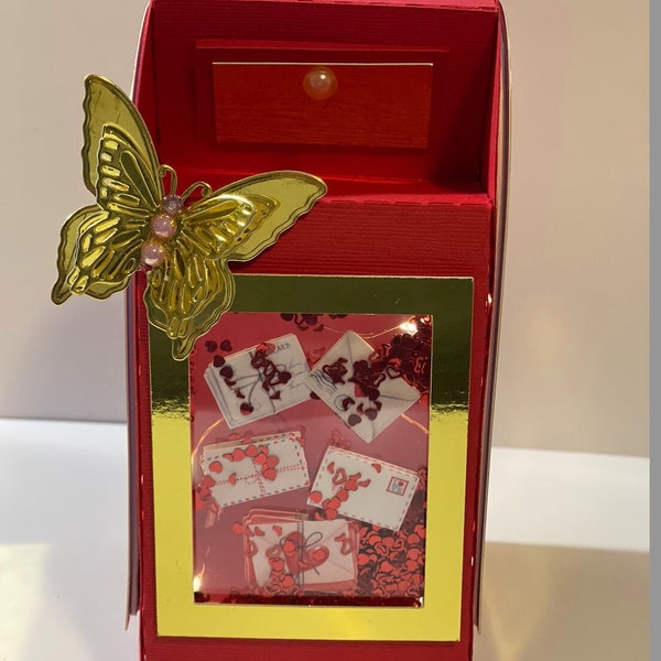 Shaker Mail Box SVG, Mail Box Candy Shaker Box, Valentines Box