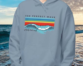 Ocean Wave Graphic Hoodie | Coastal Surf Pullover