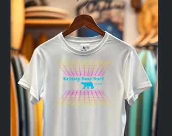 Retro 80s Gaming Surf Tee by Grizzly Bear Surf