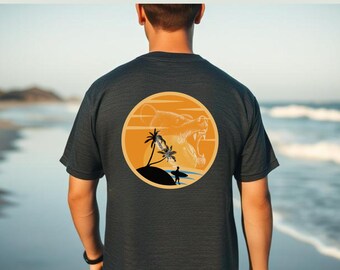 The Grizzly Bear Surf Orange Sunset Tee