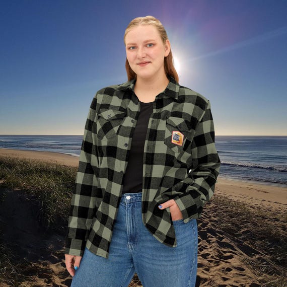 Long Board Surf Club Flannel Shirt
