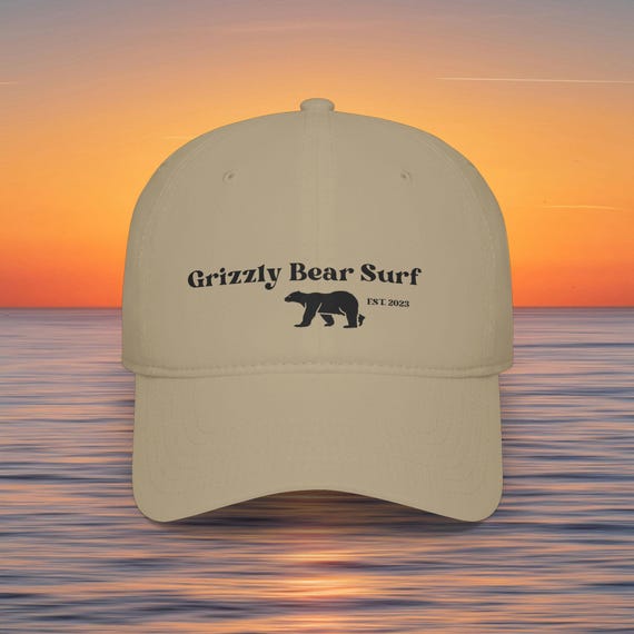 Grizzly Bear Surf  Logo Surf Cap