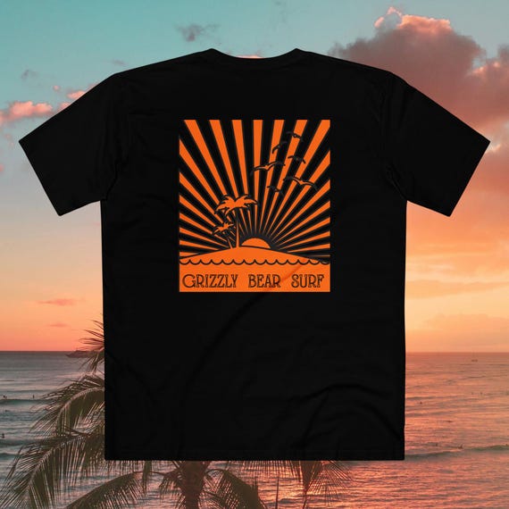 Retro Orange Sunrise tee