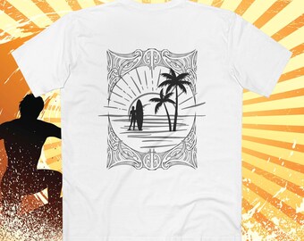 Kiwi Sunset Vibes Tee, Island Beach T-Shirt by Grizzly Bear Surf