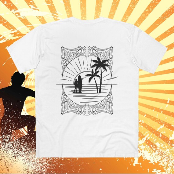 Kiwi Sunset Vibes Tee, Island Beach T-Shirt by Grizzly Bear Surf