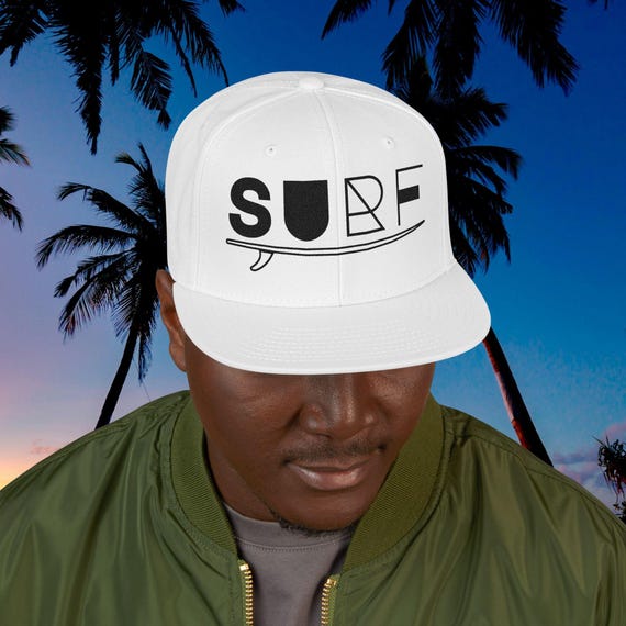 Just Surf Embroidered Snapback Hat