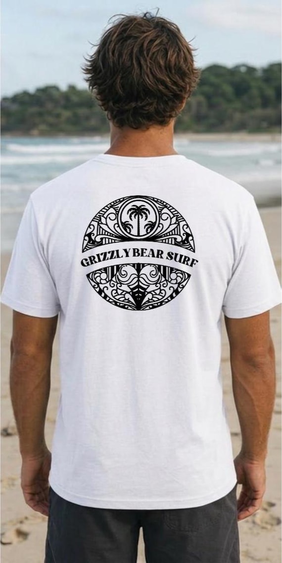 Byron Palms and Circles Surf Tee