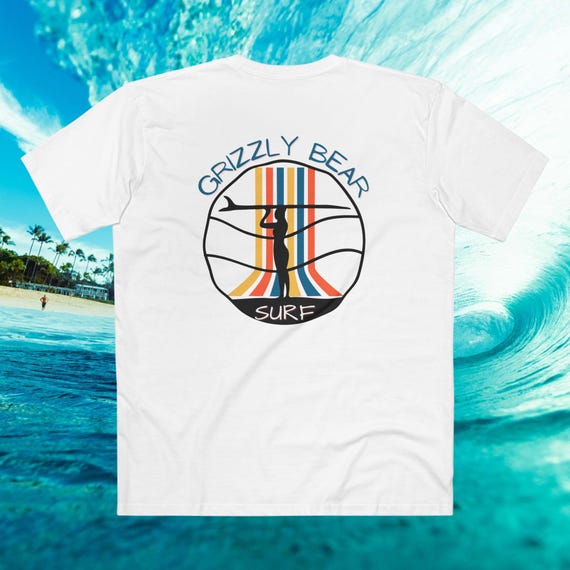 Vibing surf tee shirt by Grizzly Bear Surf