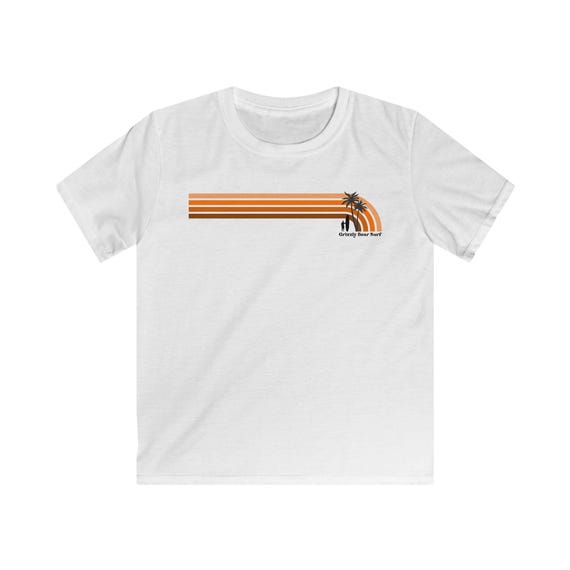 Vintage Surf Palm Trees Kids Tee