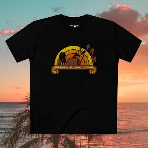 Retro Rainbow surf tee