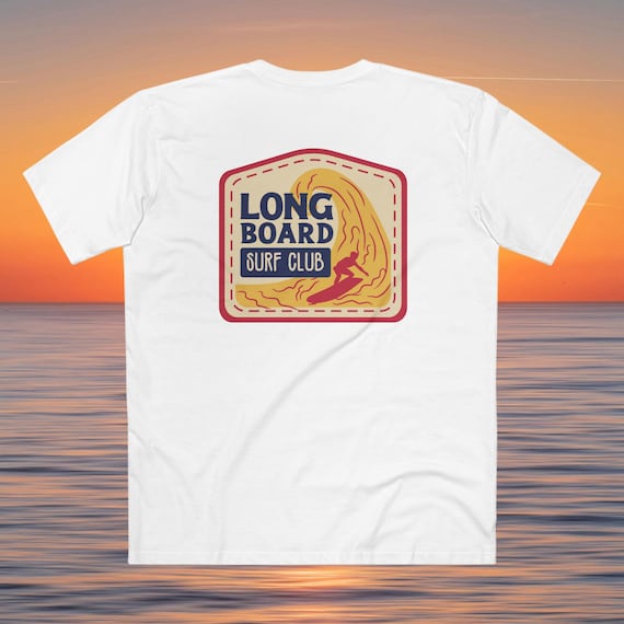 Longboard Surf Club 70s Retro T-Shirt | Vintage Surfing Culture Tee