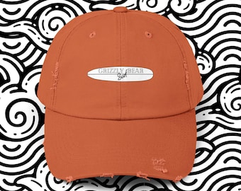 Longboard Design Distressed Cap by Grizzly Bear Surf